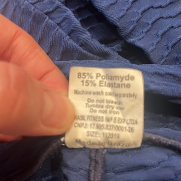 Booty by Brabants women textured blue legging size one size fits most . - Picture 9 of 10